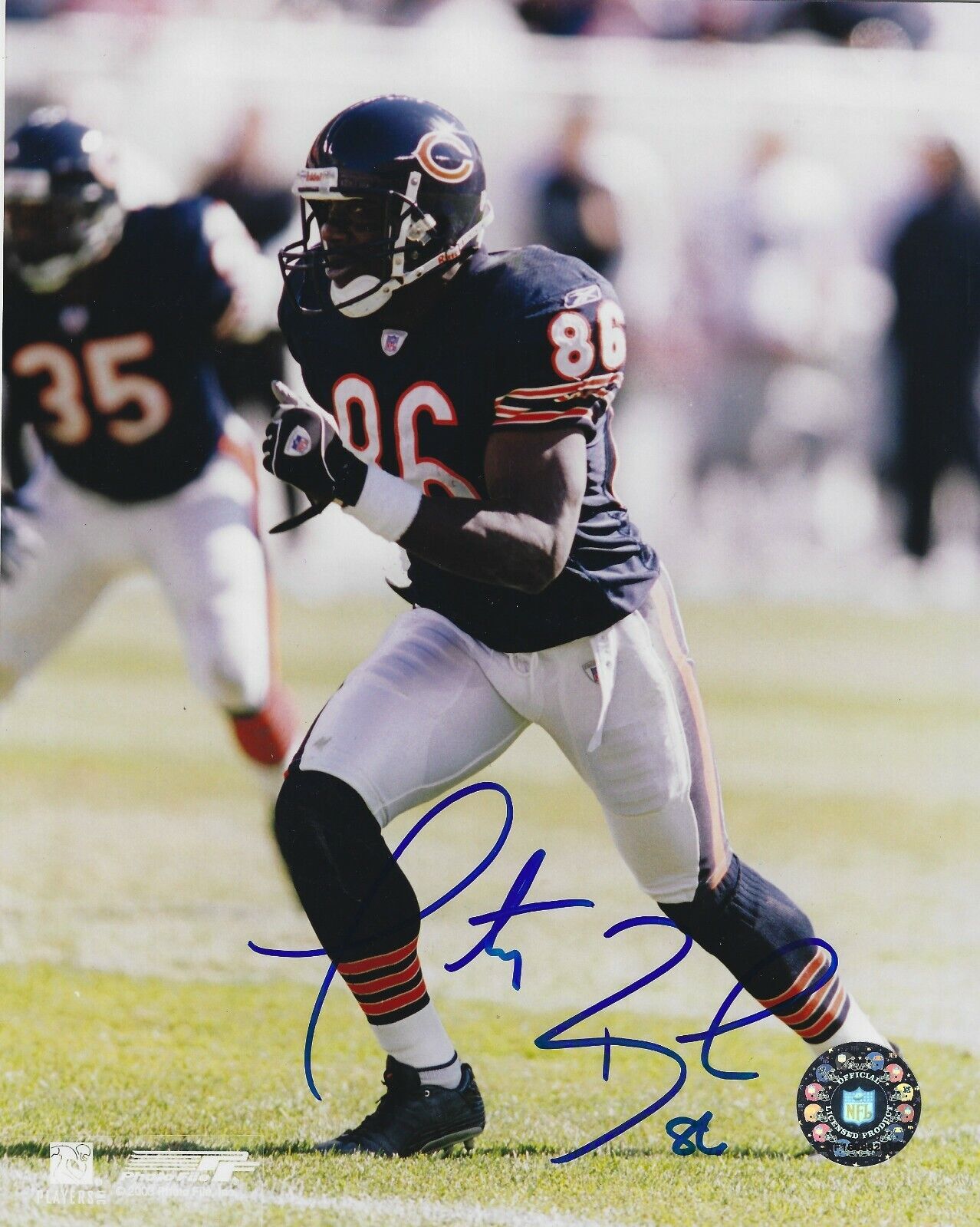 Autographed MARTY BOOKER Chicago Bears 8x10 Photo Poster painting - w/COA