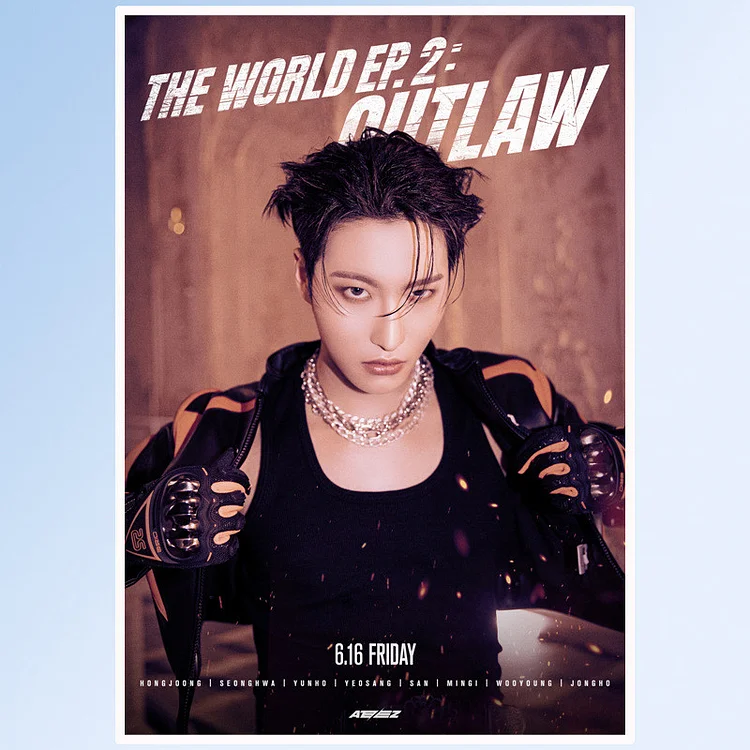 Ateez 'Outlaw' Poster – Posters Plug