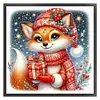 Christmas Fox-11CT Stamped Cross Stitch 40*40cm/15.75*15.75in tapestrymarket