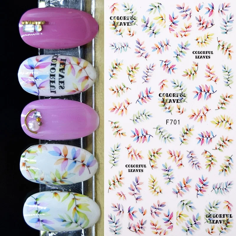 The New 3D Nail Sticker Cool English Letter Stickers For Nail Foil Love Heart Design Nails Accessories Fashion Manicures Sticker