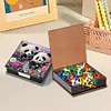 PU 5D Diamond Painting Kit Note Box DIY Diamond Art Notepad Box (Panda)