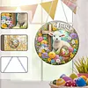 Thanksgiving-Ostern DIY 2D flache Acryl-Diamantmal-Kits 5D Diamantkunst-Fensteranh&auml;nger f&uuml;r Gartenwanddekorationen zu Hause