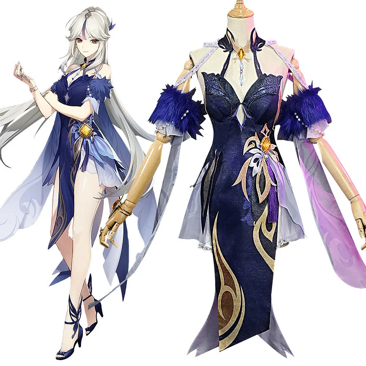 Genshin Impact Ningguang Orchid's Evening Gown Cosplay Costume
