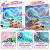 Beach Special Shaped 5D DIY Partial Drill Diamond Painting Kits for Adults Beginners Home Decor Diamonds Dots Gem Art Kits 11.81 X11.81inch