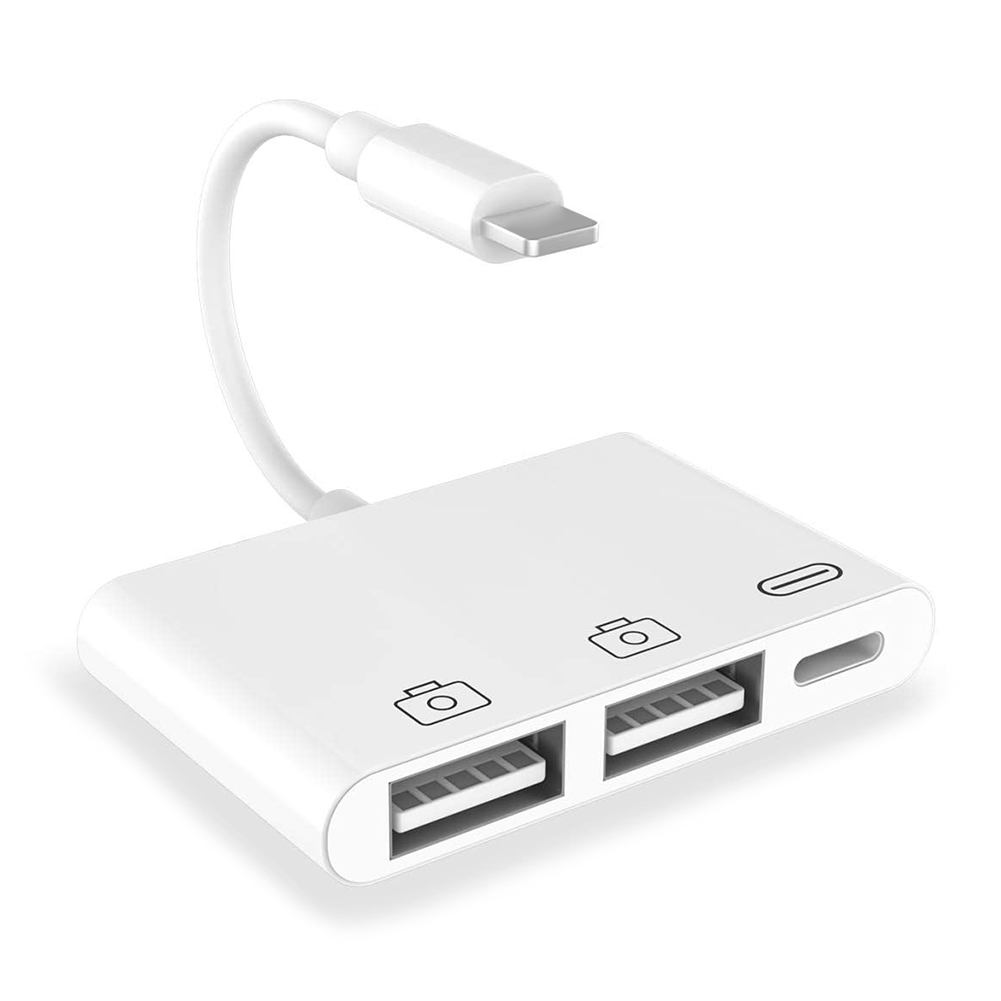 

USB OTG Adapter U Disk Mouse Keyboard Camera Converter for iPhone iPad, 501 Original