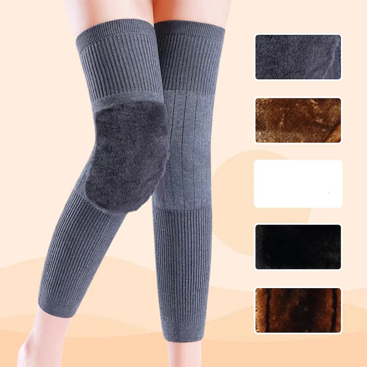 🔥2025 HOT SALE🔥Universal Cold Protection Thickened Faux Furred Knee Pads