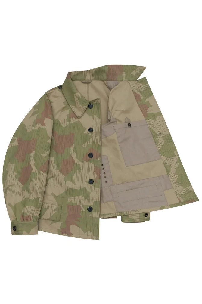   Luftwaffe German Reversed Splinter B DAK/Tropical Camo modified shortened smock I German-Uniform