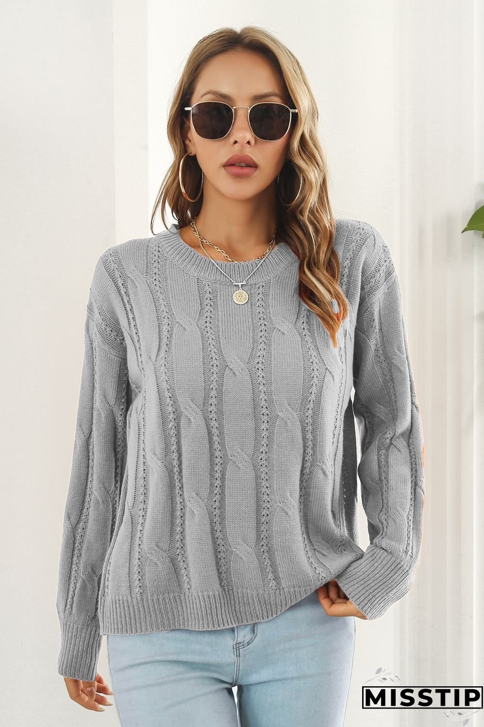 Round Neck Long Sleeve Sweater