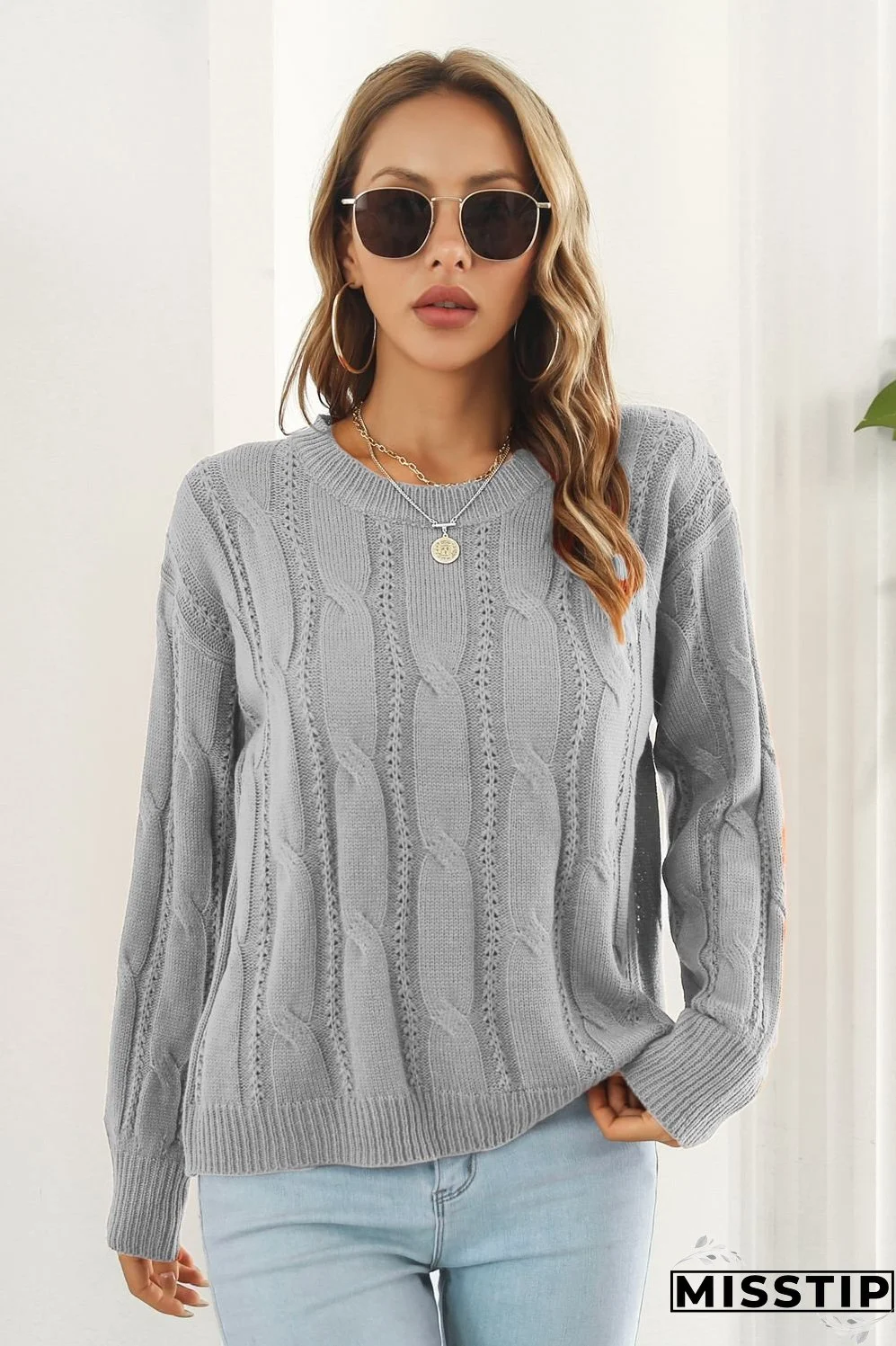 Round Neck Long Sleeve Sweater