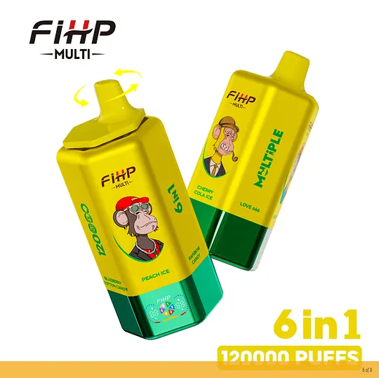 FIHP MULTI 120000 Puffs | Double Mesh Coil, E-liquid 64mL disposable vape | bulk  wholesale