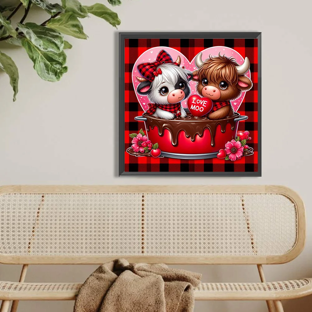 Diamond Painting - Full Round Drill - Love Yak(Canvas|40*40cm)