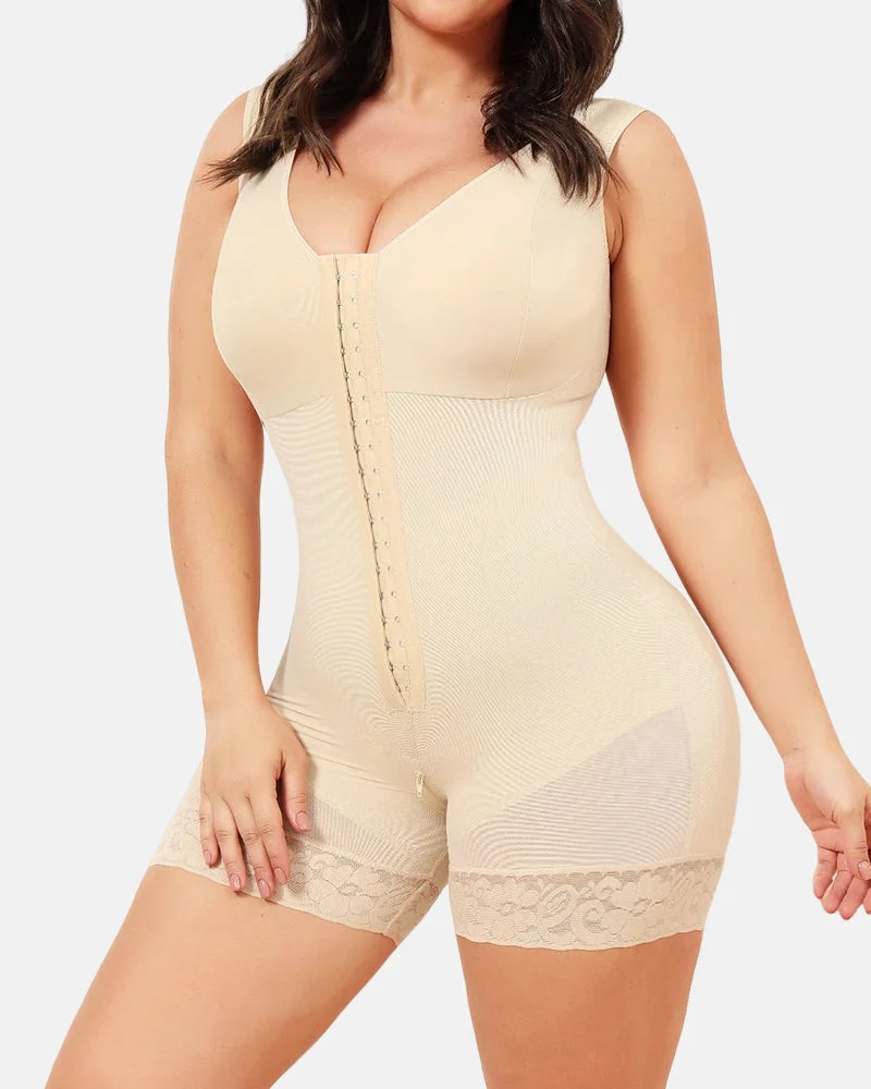 🔥🔥 Extra Plus Size Shaper Bodysuit Tummy Control Shapewear With Bra