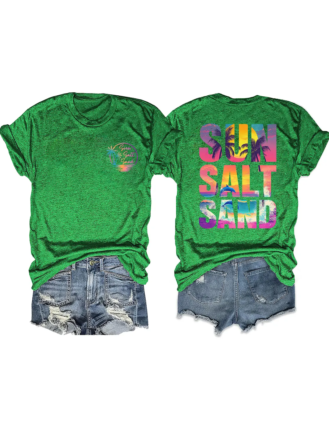 Retro Summer Sun Salt Sand T-shirt