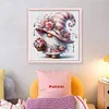 (US Only)Gnome Printed Cross Stitch Kit 40x40cm DIY 11CT Thread Art Needlework Home Decor