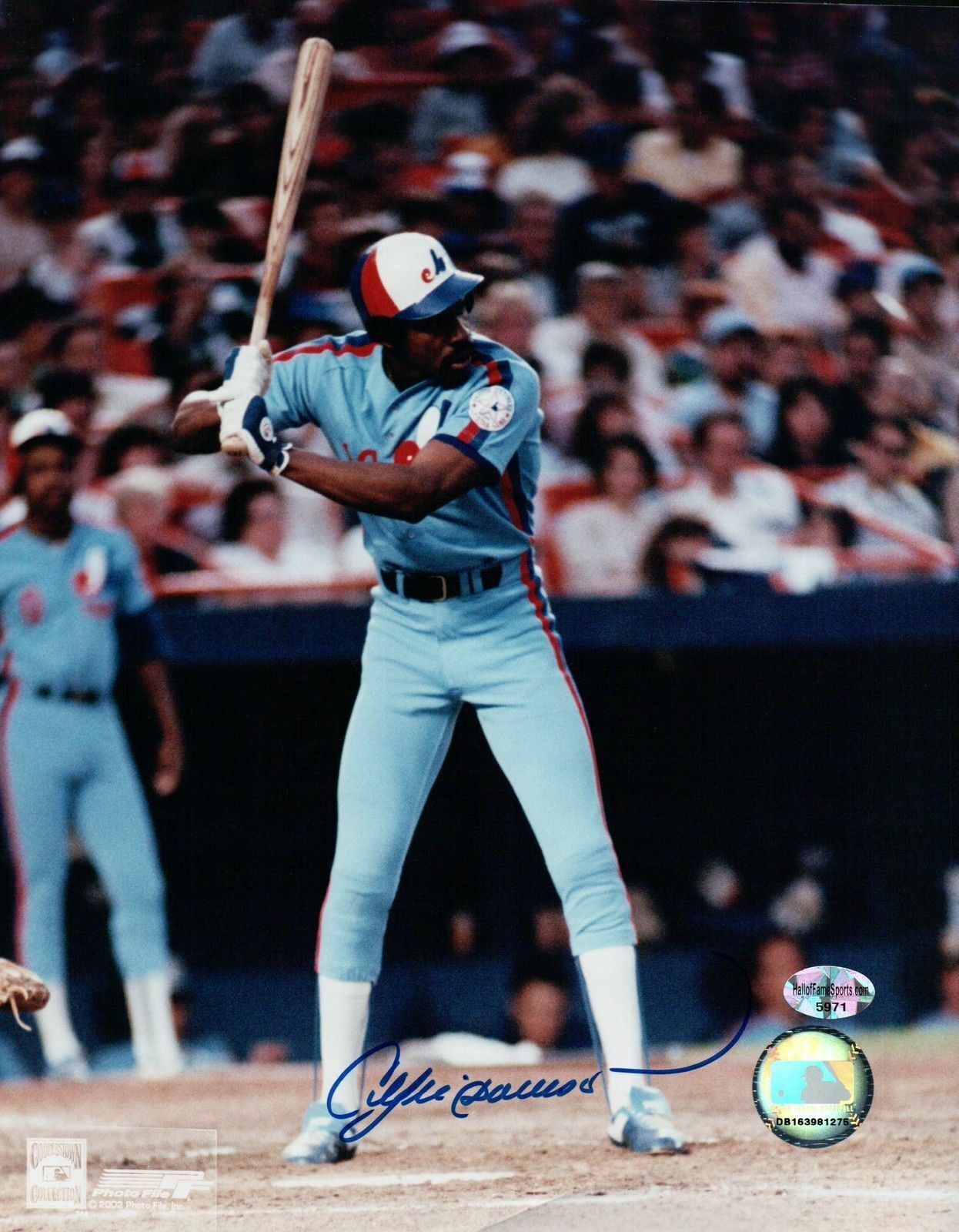 Andre Dawson Signed 8X10 Photo Poster painting Autograph Montreal Expos Road Batting w/COA