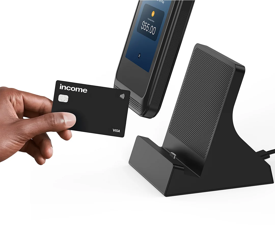 NFC payment tablet 4 inch android mobile phone touch screen front nfc tablet terminal pos payment kiosks with charging dock