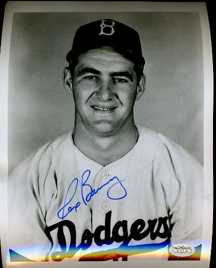 Rex Barney Brooklyn Dodgers Signed Jsa Sticker 8x10 Photo Poster painting Authentic Autograph