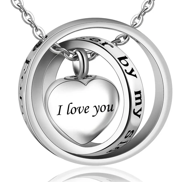 Stainless Steel Heart Urn Necklace
