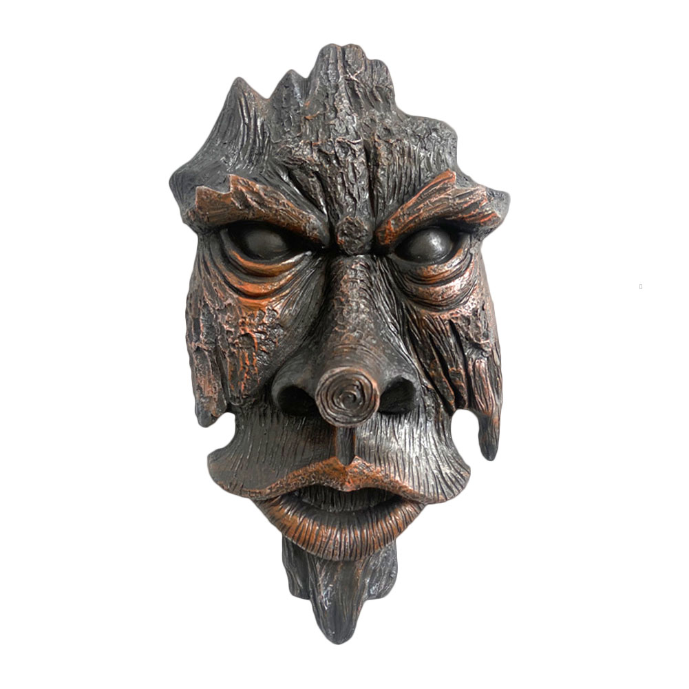 

Simulation Human Face Statue Resin Nottingham Wood Spirit Greenman Crafts, 501 Original