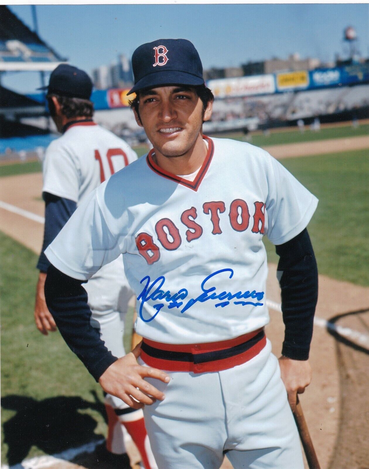 MARIO GUERRERO BOSTON RED SOX ACTION SIGNED 8x10