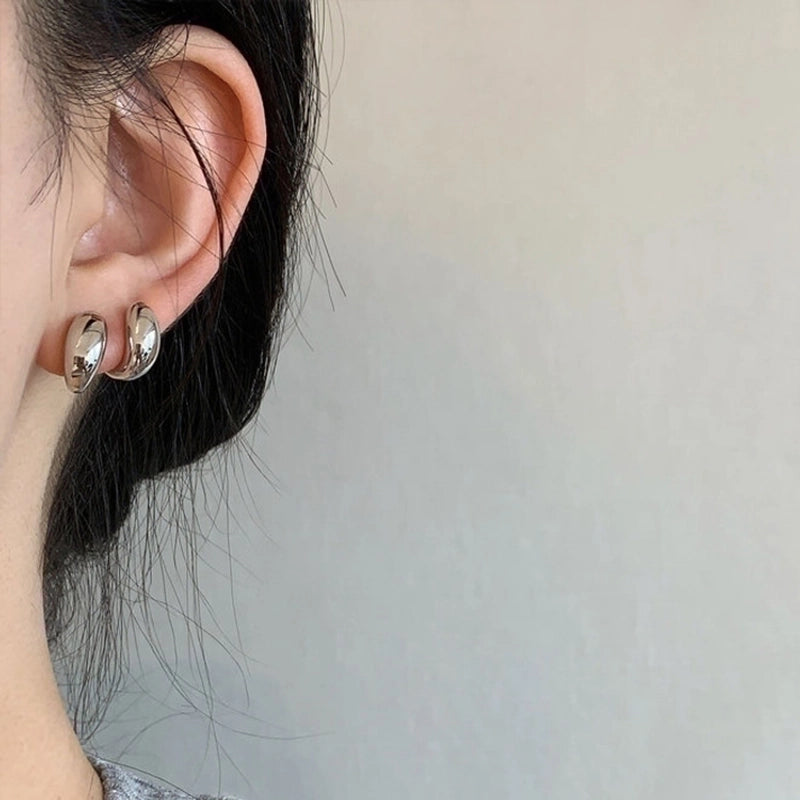 1 Pair Casual Minimalist Geometric Plating Copper Ear Studs