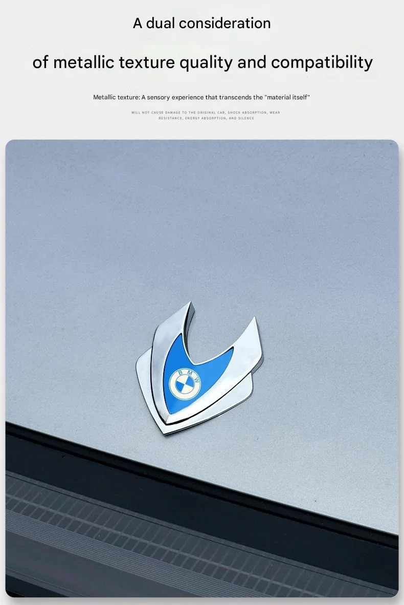 Automotive zinc alloy shield emblem(2PCS)