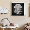 DIY Pearl Painting Jellyfish for Home Wall Decor(25x25cm)