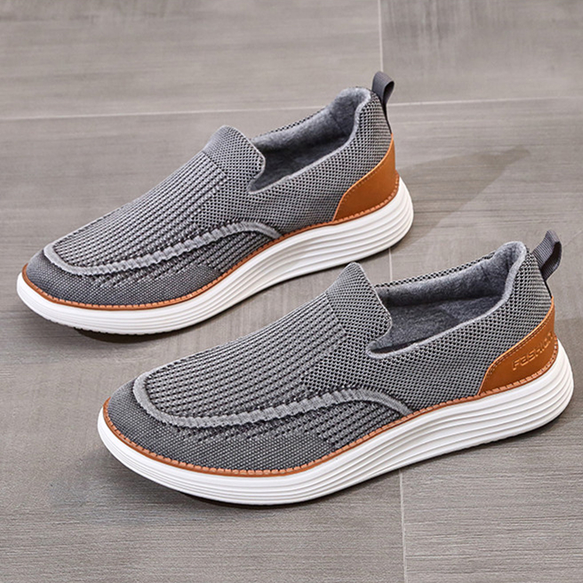 Men's Canvas Boat Shoes Breathable Fashion Casual Soft Slip-On Driving Shoes | ARKGET