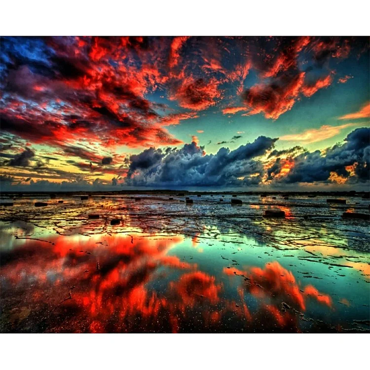 Red Cloud - Painting By Numbers - 40x50cm