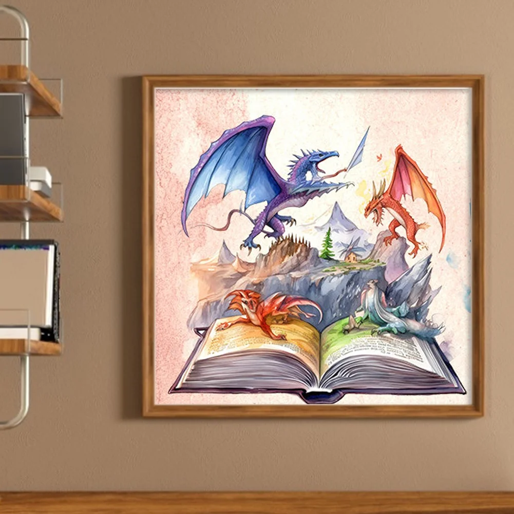 DIY Stamped Cross Stitch 11CT Full Embroidery 50*50cm - Magic Book