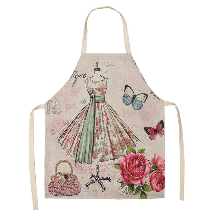 Linen Kitchen Apron - High Heels