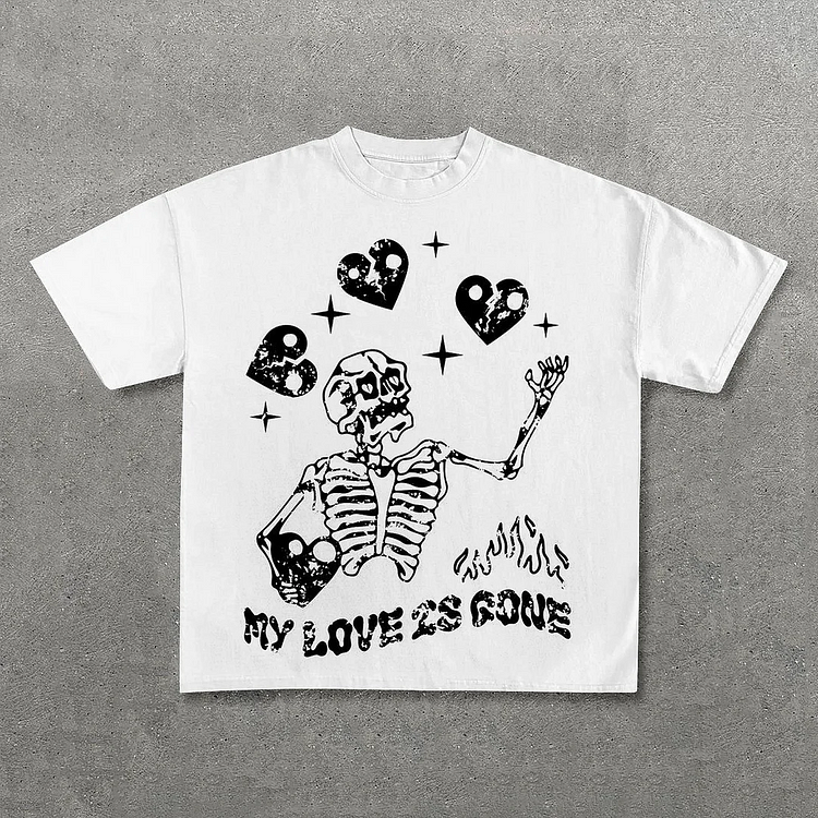 Sopula My Love Is Gone Print Cotton T-Shirt