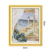 (40*33cm)14ct Stamped Cross Stitch - Sea View