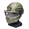  NIJ IV MICH Tactical Ballistic Helmet With Bulletproof Glass Face Shield And Chin Guard