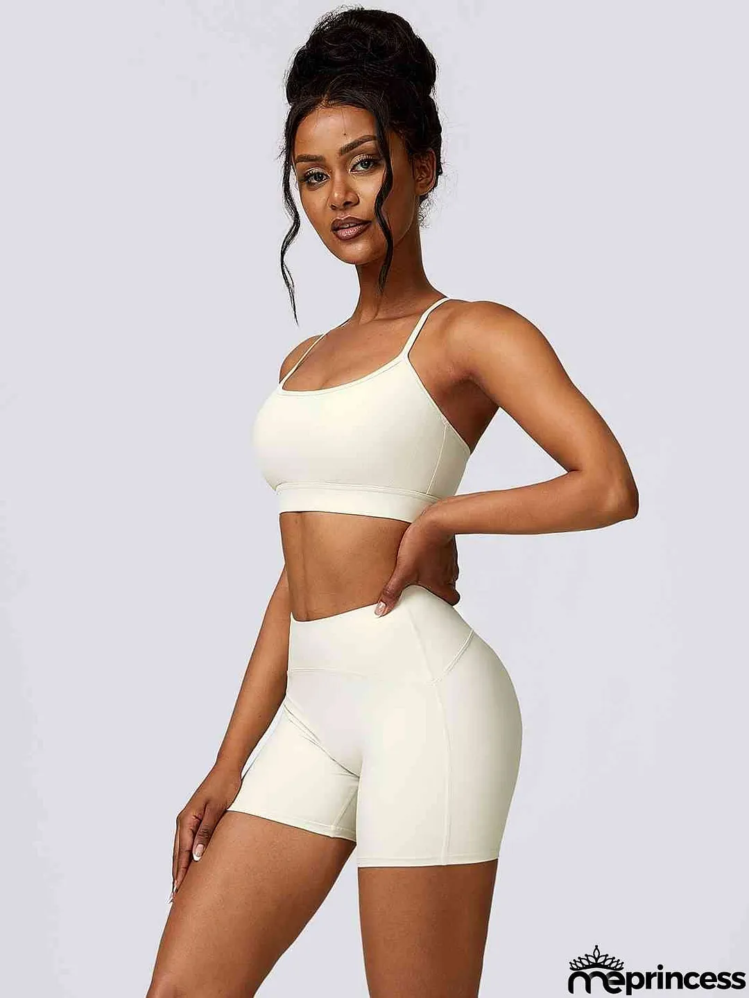 Sport Bra and Wide Waistband Shorts Set