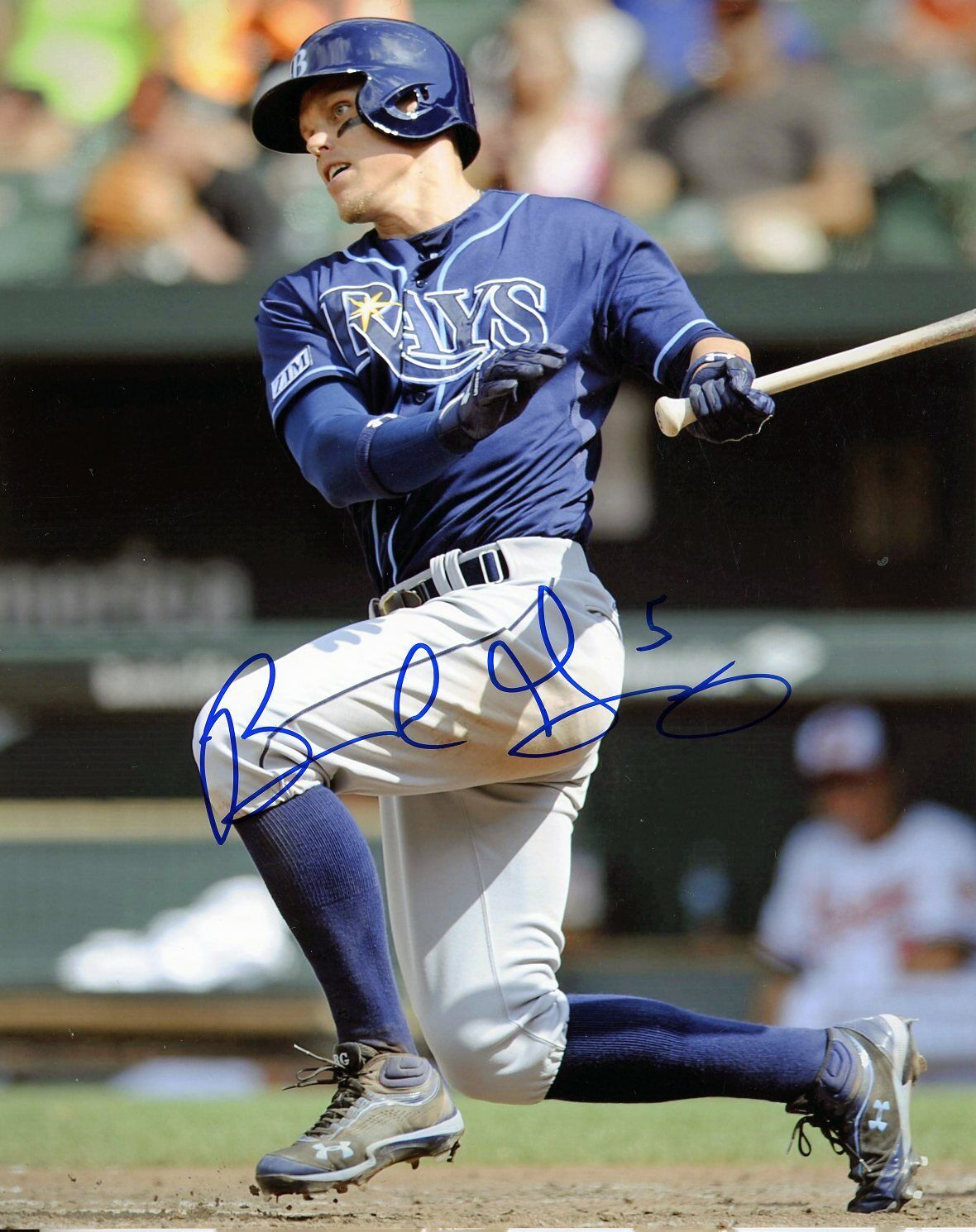 Brandon Guyer autographed 8x10 Tampa Bay Ray#S639