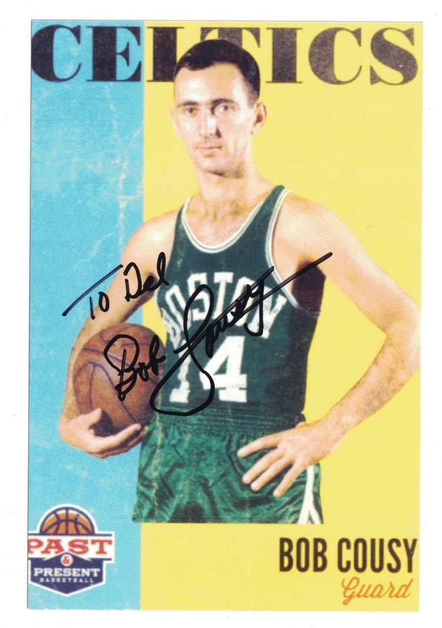 Bob Cousy Signed Autographed 4x6 Photo Poster painting Boston Celtics HOF