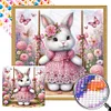 Rabbit - Round AB Drills Diamond Painting(35x35cm)