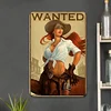 Cowgirl Pin Up Girl - Vintage Metal Signs - 20*30cm/30*40cm - Western