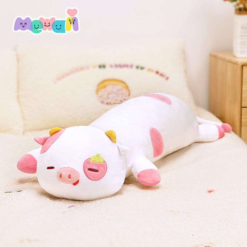 Mewaii® Lying Cow Plush Stuffed Animal Kawaii Squishy Plush Body Pillow