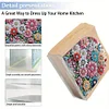 Acrylic Napkin Holder Diamond Painting Kit for Home Table Decor (Flower Cluster)