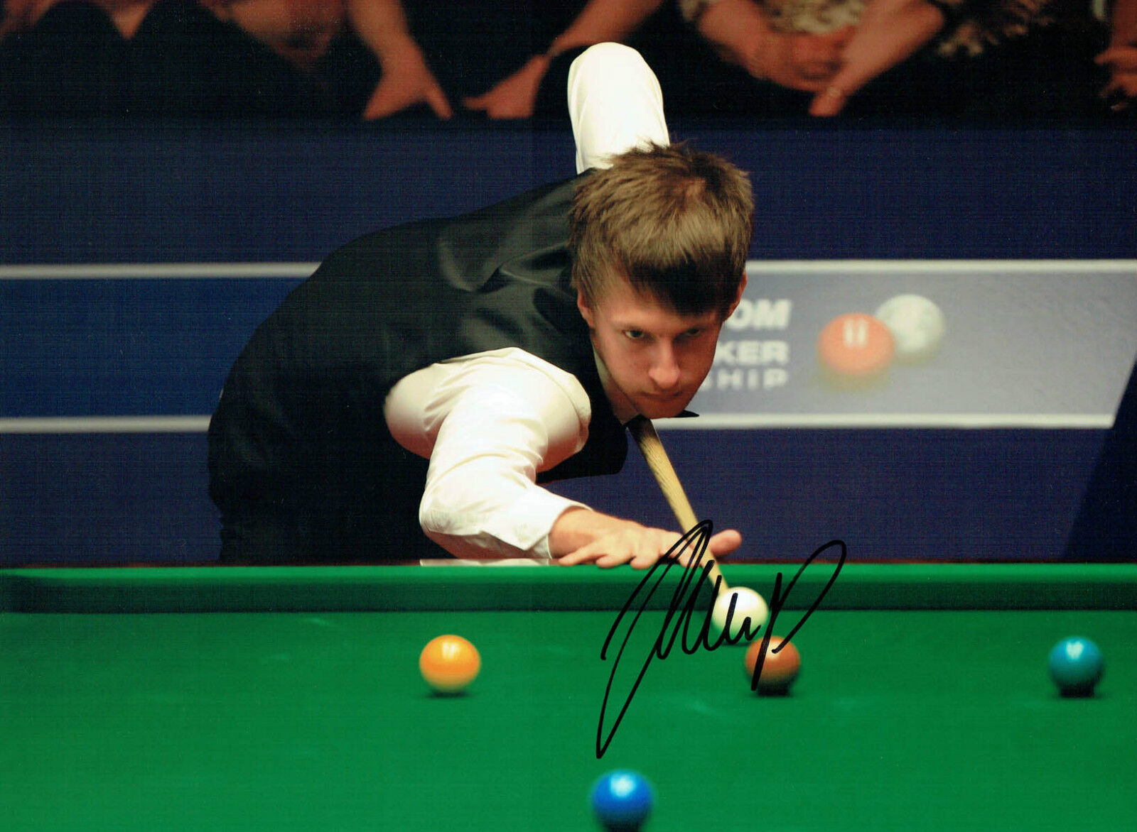 Judd TRUMP Signed Autograph 16x12 SNOOKER Photo Poster painting Crucible Sheffield AFTAL COA