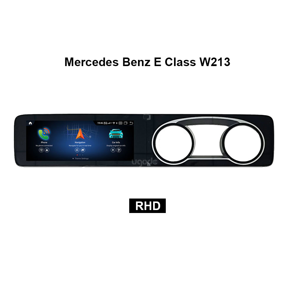 For Mercedes Benz E Class W213 Long Android Screen with Digital Cluster Panel
