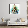 >SALE<Full Embroidery Eco-cotton Thread 11CT Printed Xmas Tree Cross Stitch Kit50x50cm