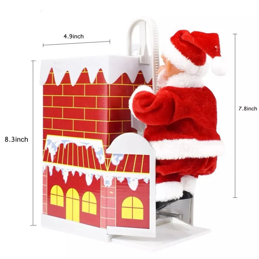 Electric Climbing chimney Santa Claus