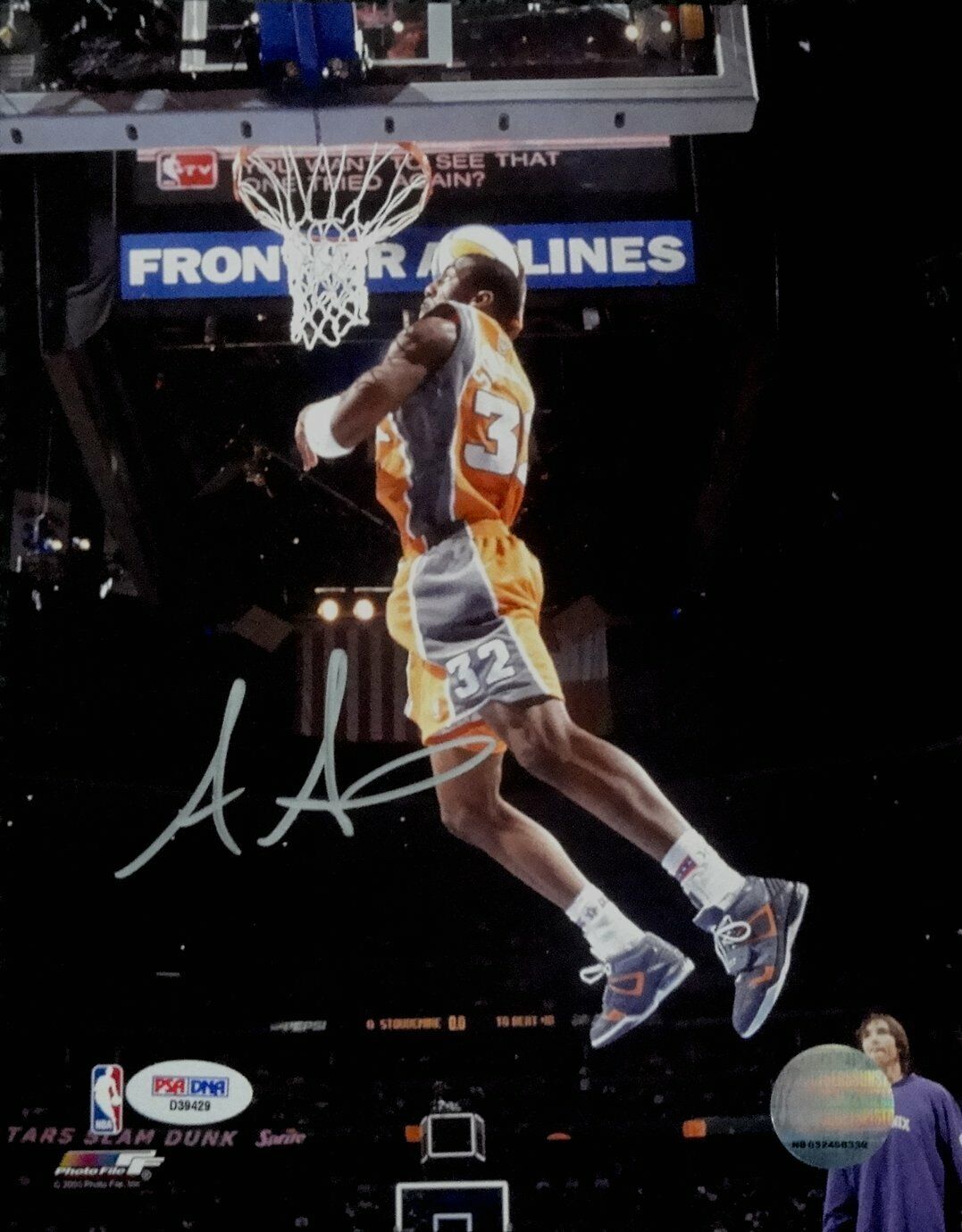 Amare Stoudemire Hand Signed Autographed 8x10 Photo Poster painting Big Slam Dunk PSA