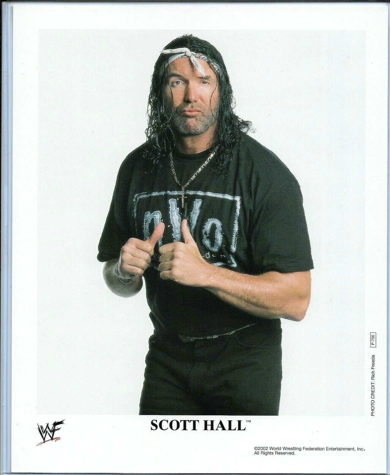 WWE SCOTT HALL NWO P-750 OFFICIAL LICENSED ORIGINAL 8X10 PROMO Photo Poster painting VERY RARE