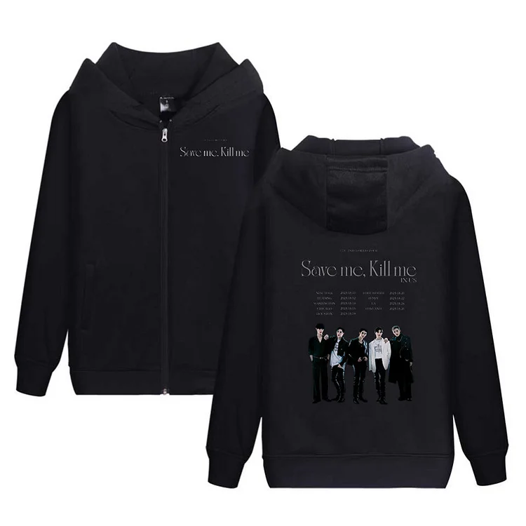 CIX 2nd World Tour Save me, Kill me in U.S. Zip-Up Hoodie