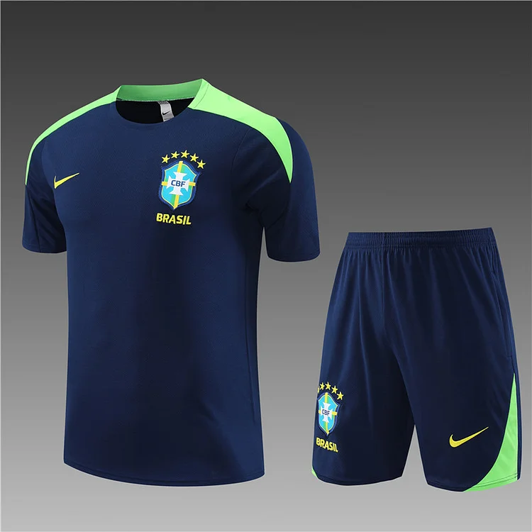 2024-25 Brazil Royal Blue Short Sleeve Training Jersey