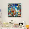 Colored Houses-14CT Stamped Cross Stitch 40*40cm/15.75*15.75in tapestrymarket